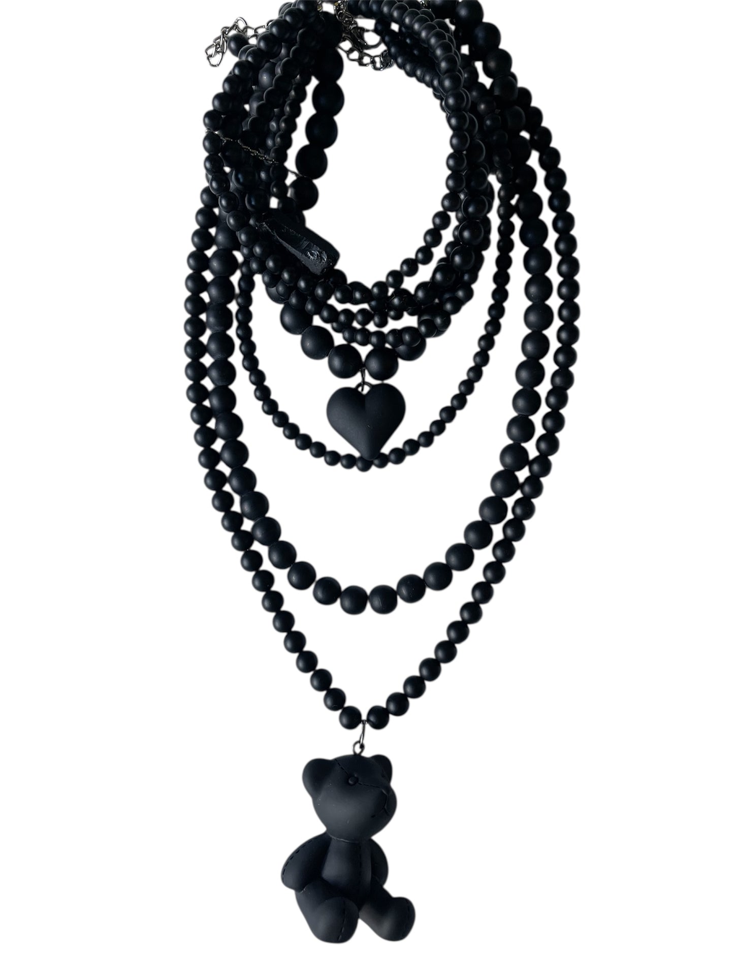 Shungite Choker Necklace with Dense Rubber Pendant