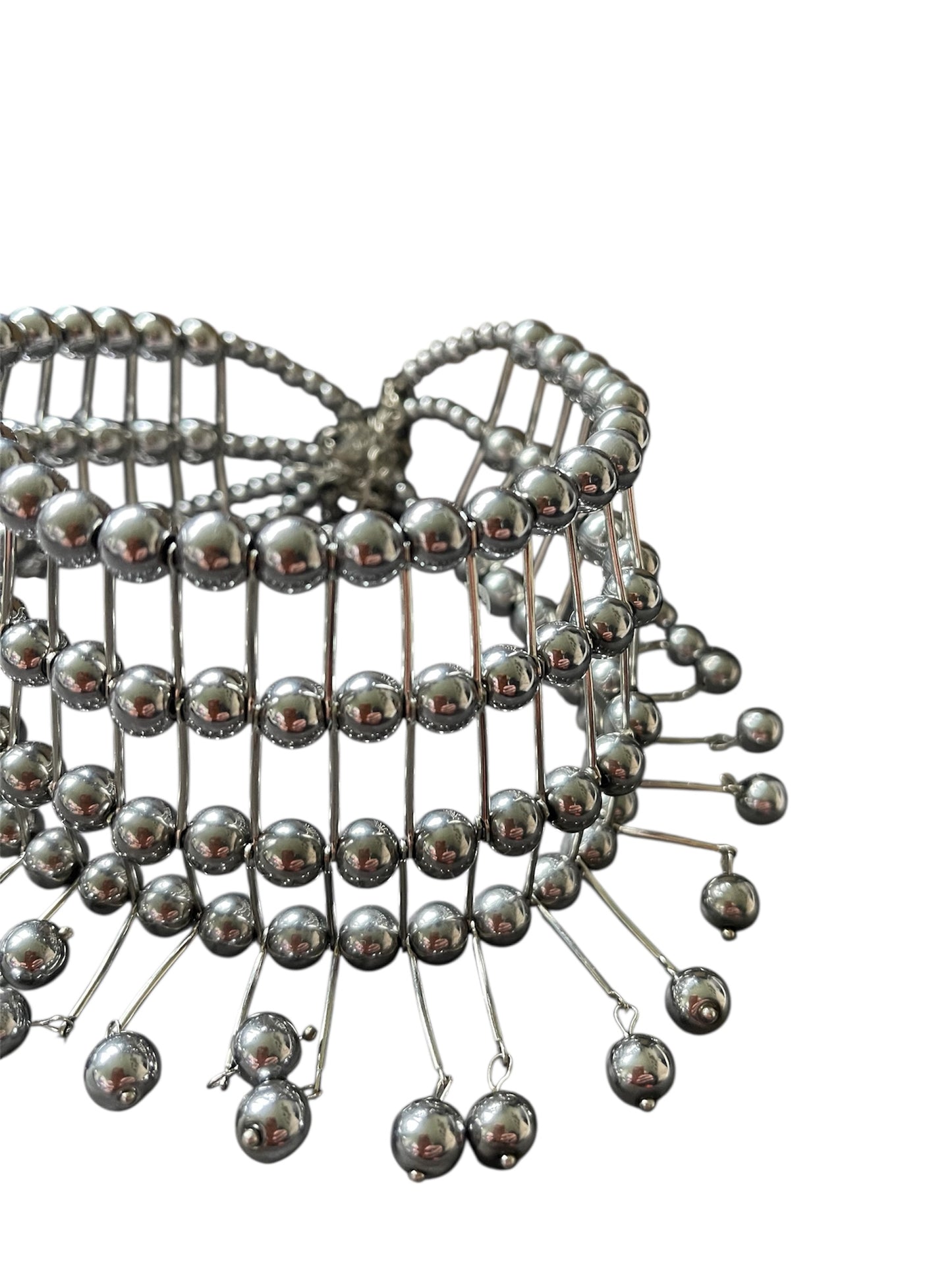 Hematite Choker Necklace with Stainless Steel