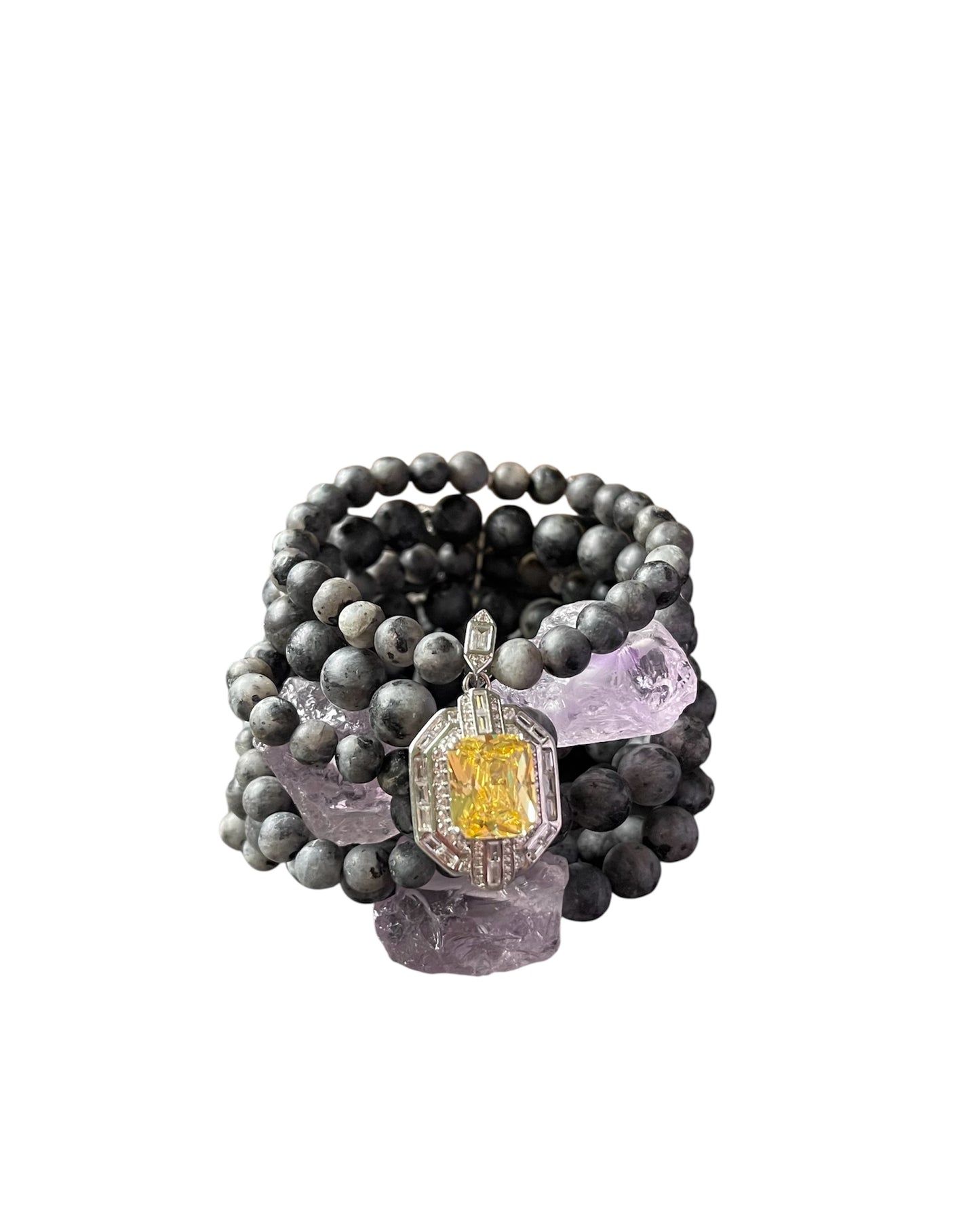 Labradorite & Quartz Bracelet